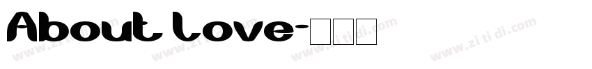 About Love字体转换